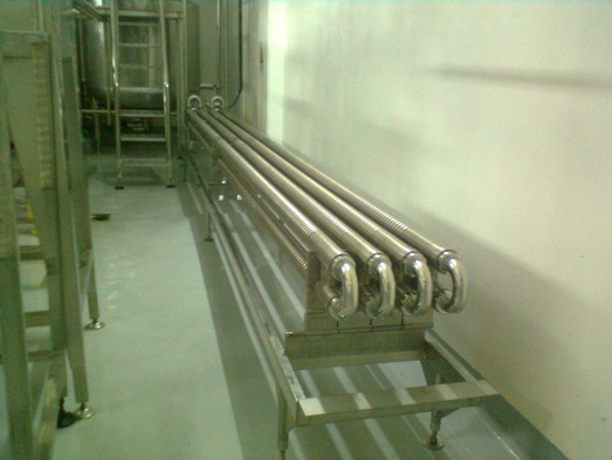 煮豆夹套管系统安装